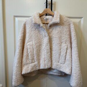 SNIDEL Japanese Brand Teddy Fleece Jacket | Cream | Brand New w/ Tags